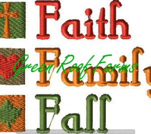 Faith Family Fall for 4x4 hoop