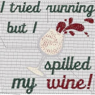 Running Wine Saying