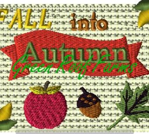 Fall in to Autumn for 4x4 hoop