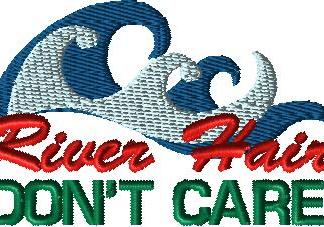 River Hair Don't Care Hat Embroidery Design