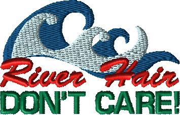 River Hair Don't Care Hat Embroidery Design