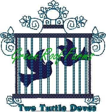 Day 2 Two Turtle Doves 4x4: 2 design set plus a knockdown - Image 2