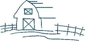 Barn Country Redwork 4x4