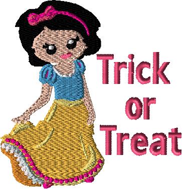 Forest Sleepy Princess Halloween 4x4 Saying