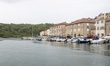novigrad port in the rain.