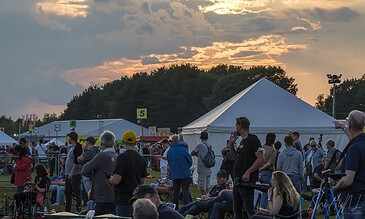 beautiful sunset during the sanicole sunset airshow