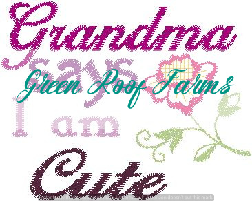 Grandma and Grandpa 4x4 design set, 8 total designs - Image 5