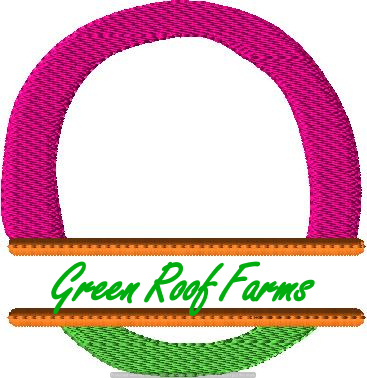 4x4 hoop Color Split Monogram (4x4) with Knockdown: O