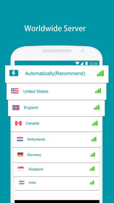 Thunder VPN screen 1
