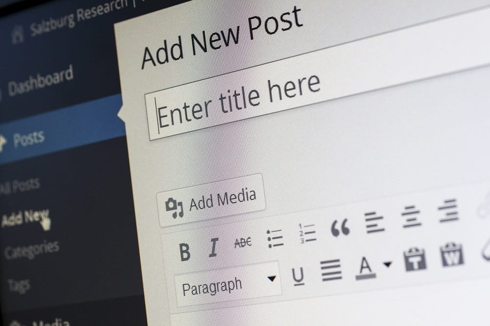 wordpress cms per il tuo primo post sul blog