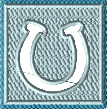 Embossed Horseshoe 4x4 - Image 2