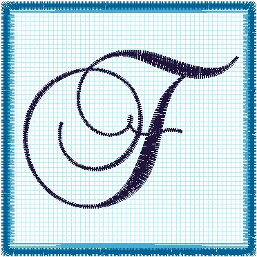 Lace 4x4 Alphabet Collection; F