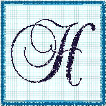 Lace 4x4 Alphabet Collection; H