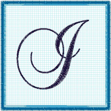 Lace 4x4 Alphabet Collection;  J