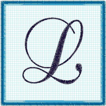 Lace 6x6 Alphabet Collection;  L