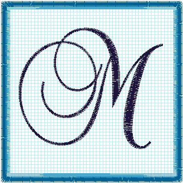 Lace 4x4 Alphabet Collection; M