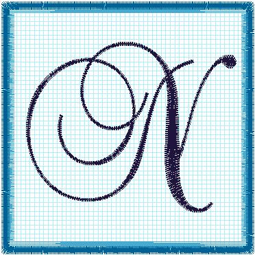 Lace 4x4 Alphabet Collection; N