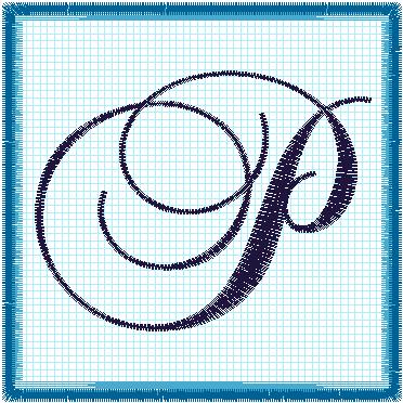 Lace 4x4 Alphabet Collection; P