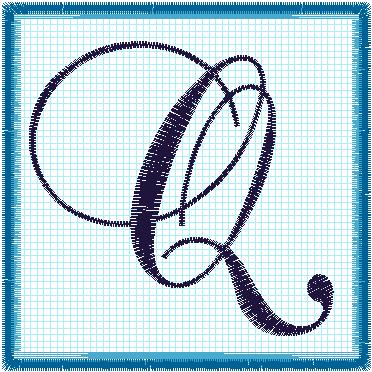 Lace 4x4 Alphabet Collection; Q