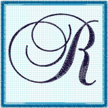 Lace 4x4 Alphabet Collection; R