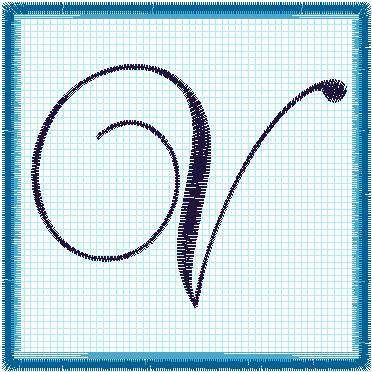 Lace 4x4 Alphabet Collection; V