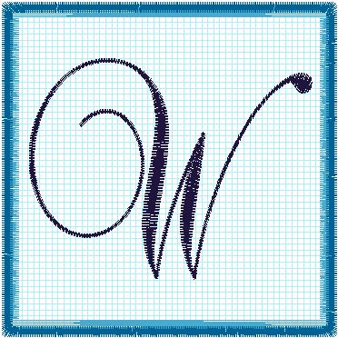 Lace 4x4 Alphabet Collection; W