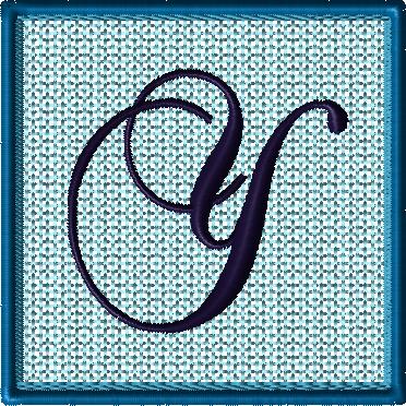 Lace 6x6 Alphabet Collection; Y