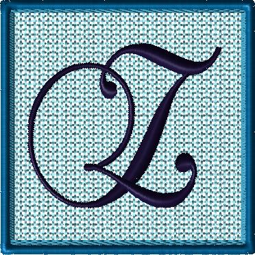 Lace 4x4 Alphabet Collection; Z