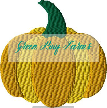 Full Pumpkin, 5 design files for 4x4 hoop plus motif knockdown file - Image 2