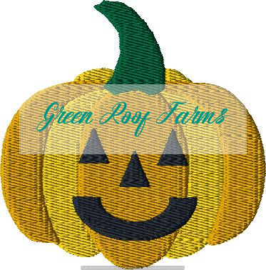 Full Pumpkin, 5 design files for 4x4 hoop plus motif knockdown file - Image 3