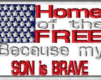 Son is brave flag