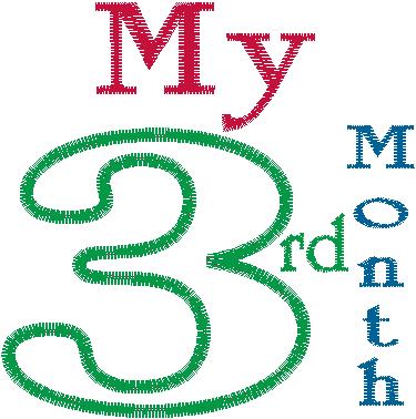 Baby First 13 Month Theme Design Collection 4x4 hoop - Image 3