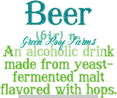 Beer Definition 8 designs including motif knockdown