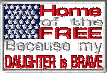Daughter is brave flag