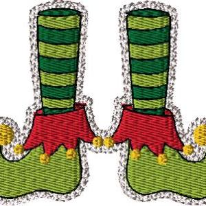 Elf Slippers with Saying 4x4 with and without knockdown 7 designs