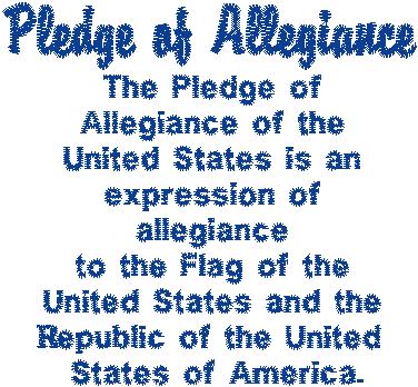 Pledge of Allegiance 4x4