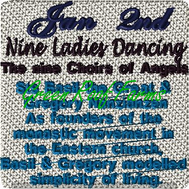 Day 9 Nine Ladies Dancing 4x4: 2 design set as well as a knockdown - Image 2