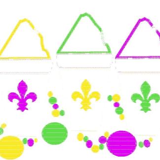 Mardi Gras Snow Cone