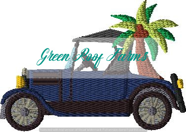 Model T transporting a Palm Tree