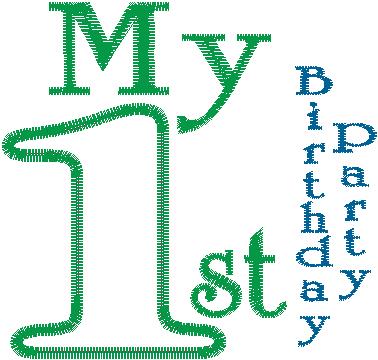 Baby First 46 Design Collection: My First Birthday Party