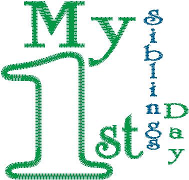 Baby First 46 Design Collection: My First Sibling Day