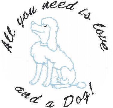 Poodle Saying and I love you tomatoes saying 2 design pack - Image 2