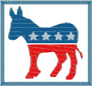 Democratic Party Donkey Fill
