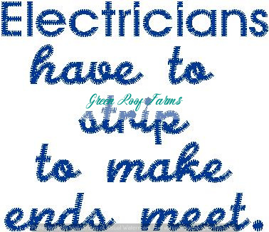 Electricians design funny billboard sign saying