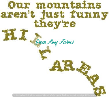 Hill Areas design funny billboard sign saying