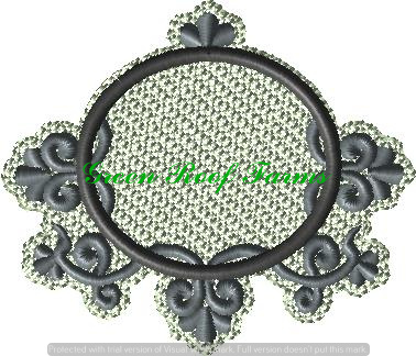 4x4 Deco Swirl Frame with knockdown