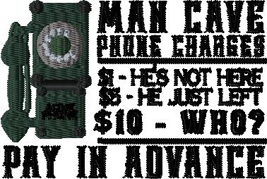 4x4 hoop Man Cave Theme 8 Designs; with and without knockdown total of 8 files in the .zip - Image 4