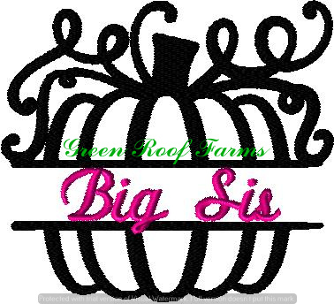 Entire Family in a split pumpkin, total 25 designs, 4x4 - Image 4