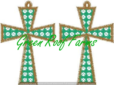 Cross Earrings for 4x4 hoop - Image 2