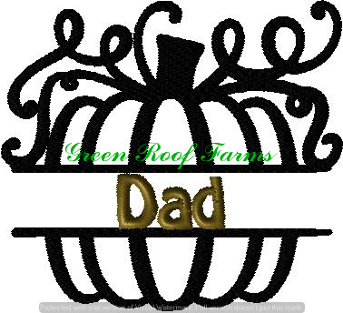 Entire Family in a split pumpkin, total 25 designs, 4x4 - Image 7